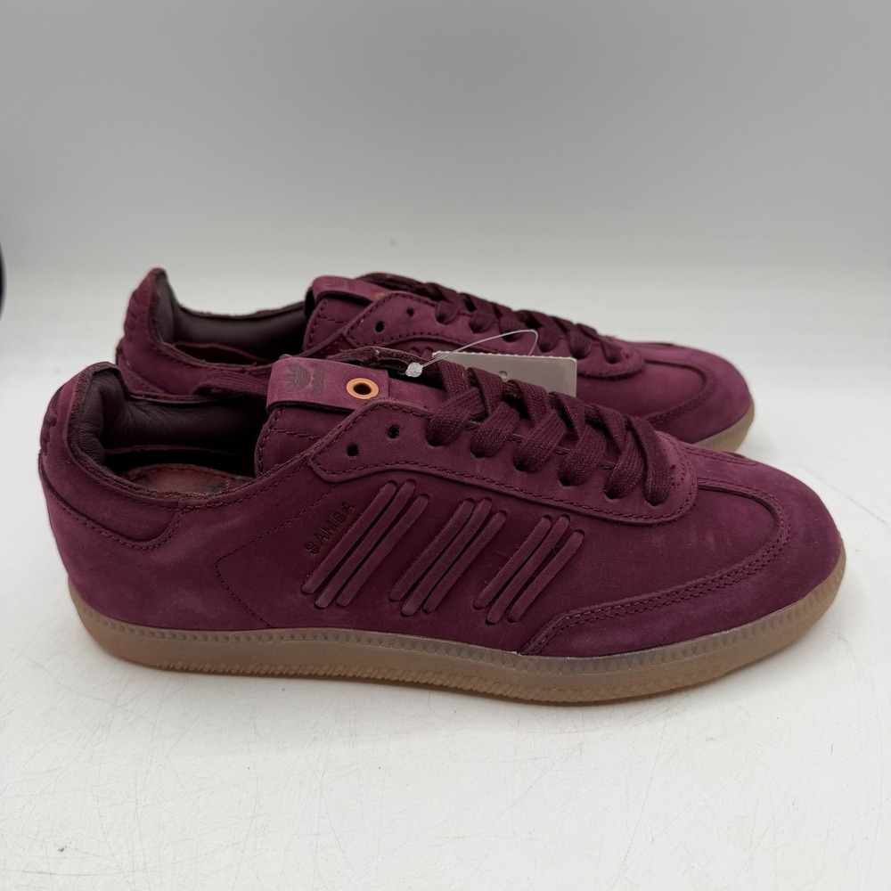 Adidas Samba Deep Hue Pack Shoes Womens Sz 6 Burgundy/Maroon Gum Sneakers BY2834 - Picture 2 of 15